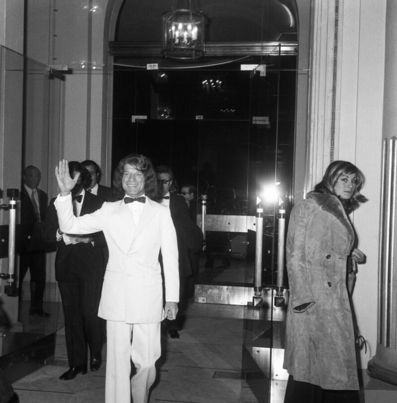 23 января 1973 года. Прибытие французского музыканта Манитаса де Плата на гала-концерт в Каннах.