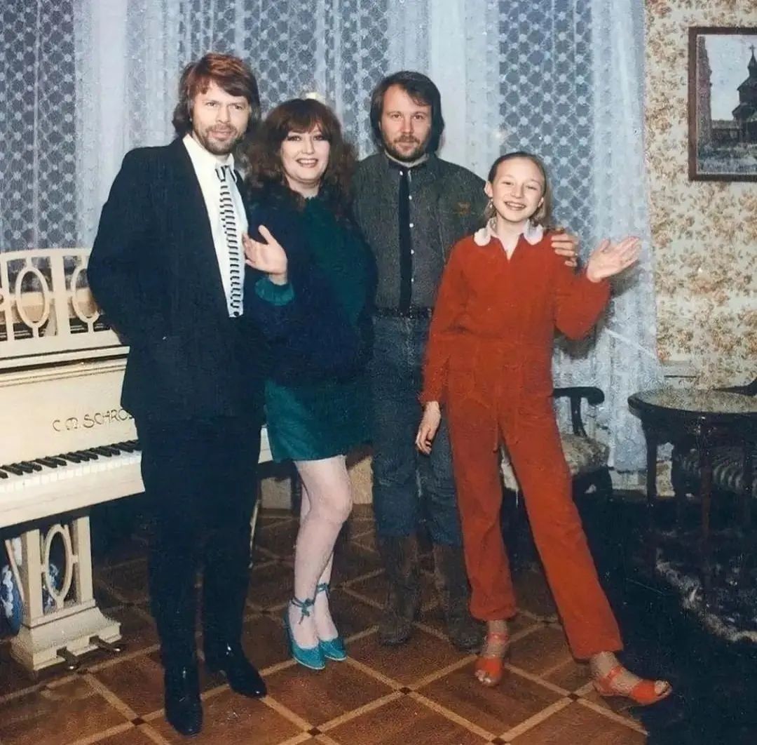 Группа "ABBA" в гостях у Аллы Пугачевой в Москве, 1983 год