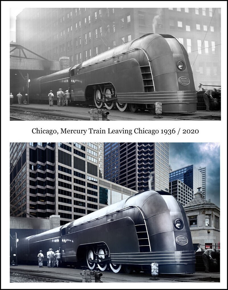 1. Поезд "Меркурий" покидает Чикаго. 1936/2020 