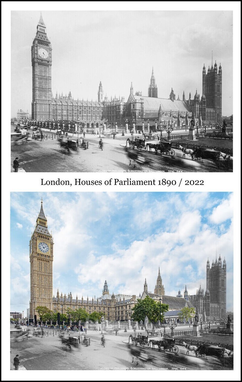 17. Лондон, здание парламента. 1890/2022