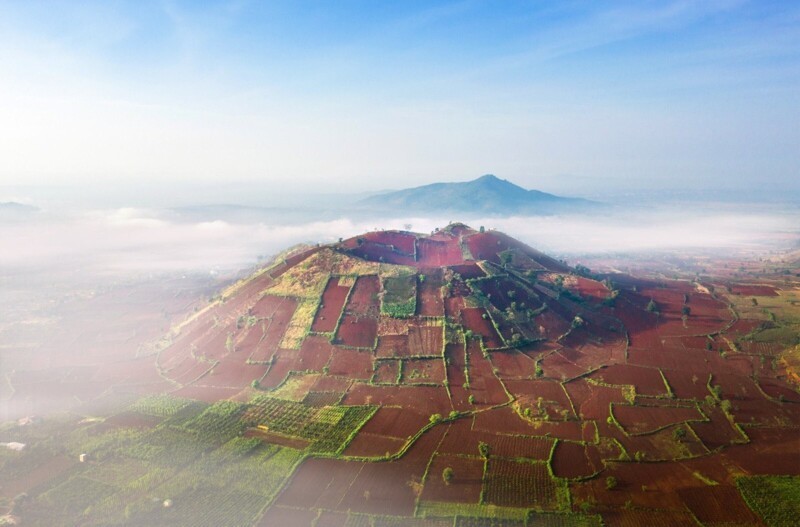 Потухший вулкан в Чанг Я, Вьетнам