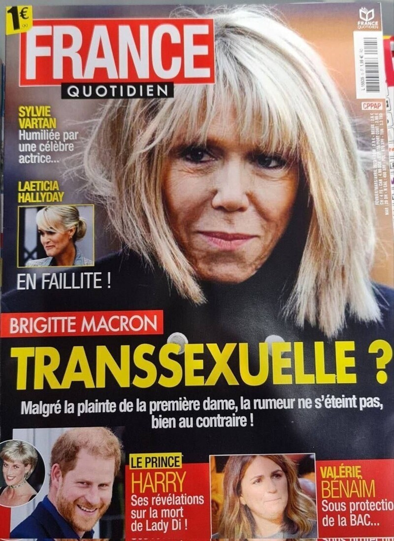  «Бриджит Макрон - транссексуал?»  Кажется во Франции начали догадываться о Лёхе Панине