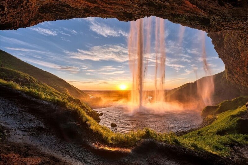 Водопад Сельяландсфосс в Исландии, фотограф - Judith Kuhn