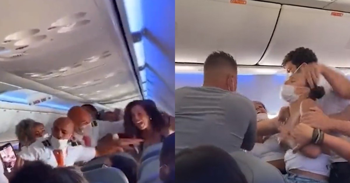 15 женщин устроили драку в самолете из-за места у иллюминатора