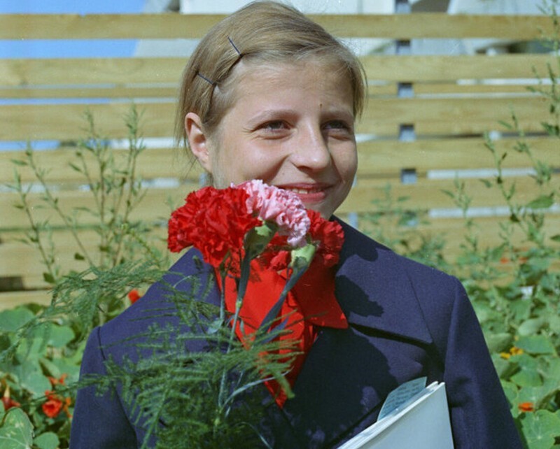 Советская гимнастка Ольга Корбут, 1972 год