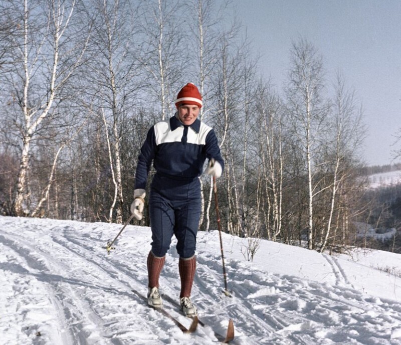 Советская лыжница Галина Кулакова, 1967 год