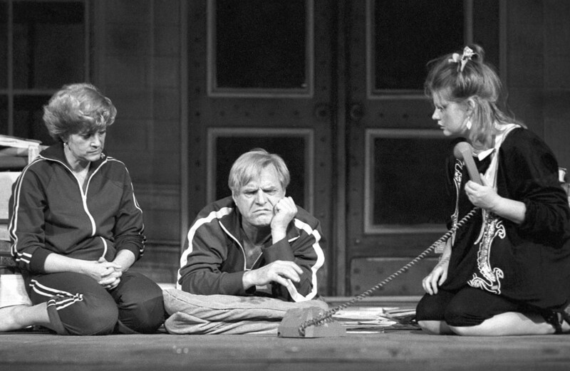 Валентина Талызина, Леонид Марков и Ирина Муравьева в спектакле «Цитата», 1987 год