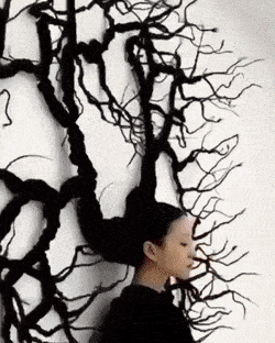 Картина из волос