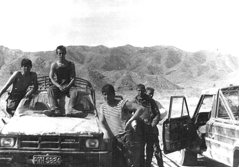  Советские спецназовцы на трофейных "Тойотах". Афганистан, 1986 год