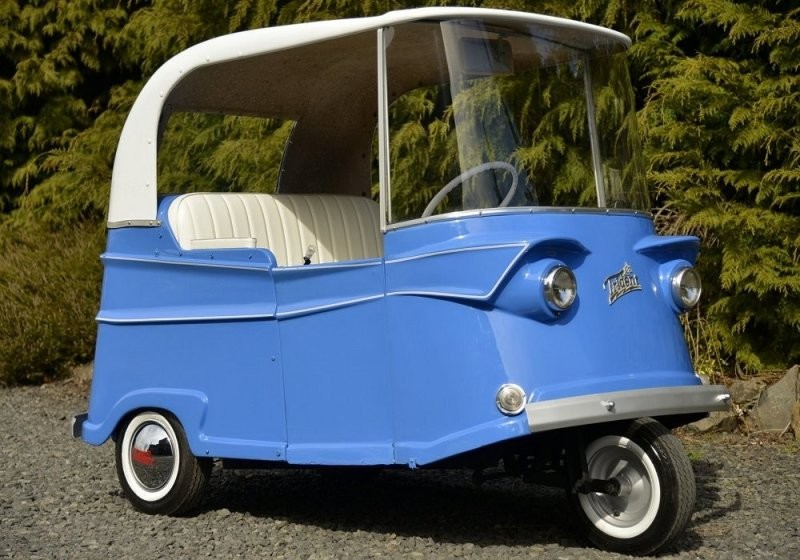 Taylor-Dunn Trident R 1961: симпатичным трёхколёсный электромобиль, обладающий чертовски крутым стилем