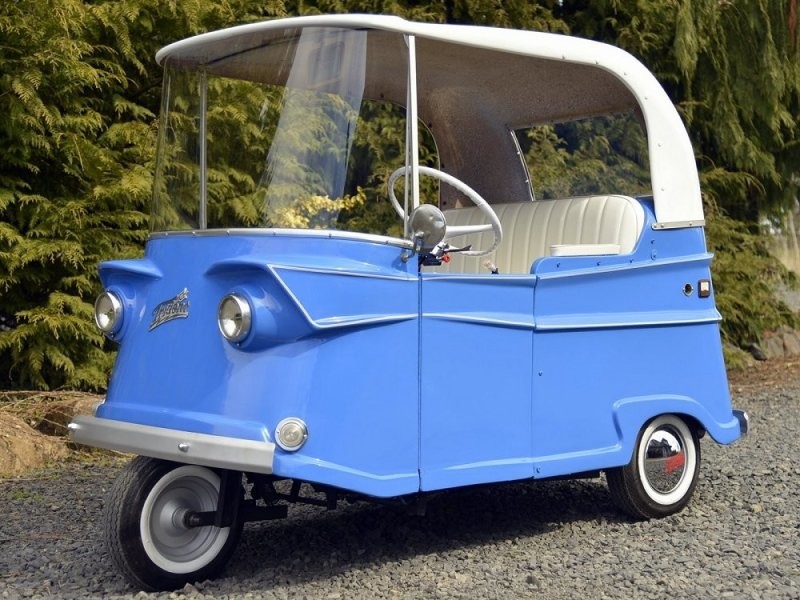 Taylor-Dunn Trident R 1961: симпатичным трёхколёсный электромобиль, обладающий чертовски крутым стилем