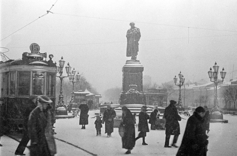 Тверской бульвар в Москве, 1936 год