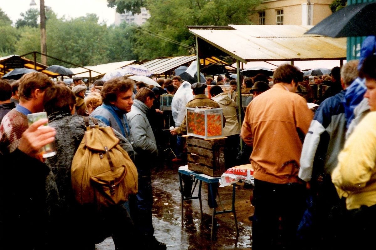 На Птичьем рынке, 1990 год.