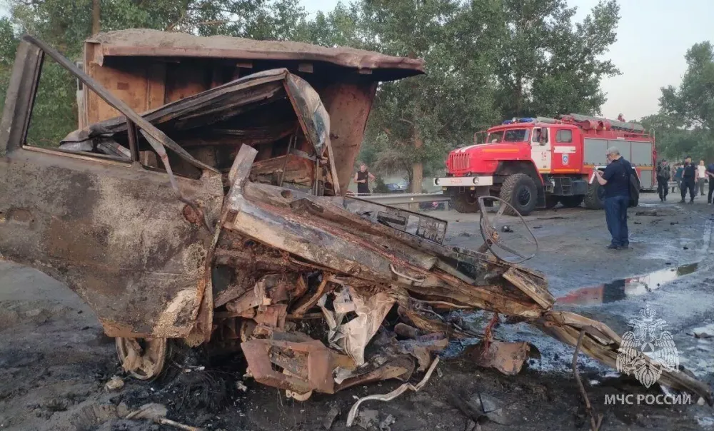 Авария дня. Рейсовый автобус «Москва – Хасавюрт» попал в страшное ДТП в Дагестане