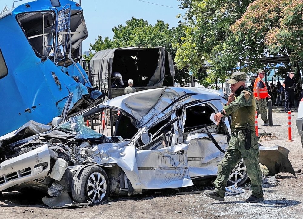 Массовая авария из-за отказа тормозов у грузовика в Севастополе