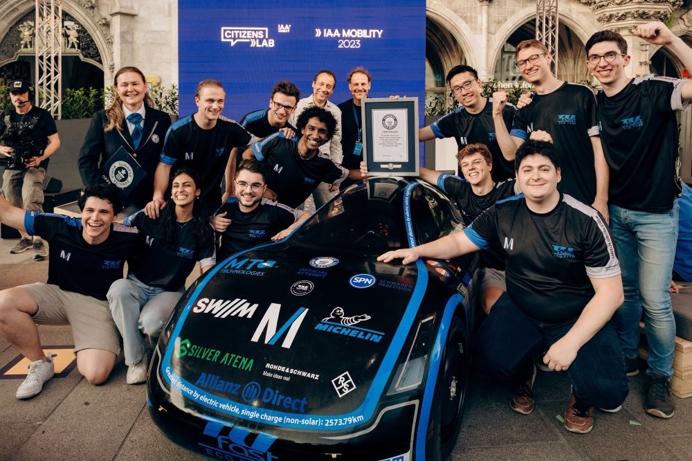 Немецкие студенты построили самый дальнобойный электромобиль с запасом хода 2500 км