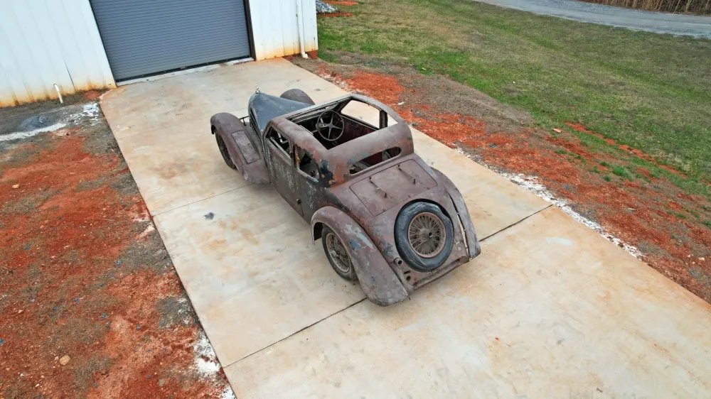Ржавую Bugatti Type 57 Ventoux 1936 года выставили на аукцион