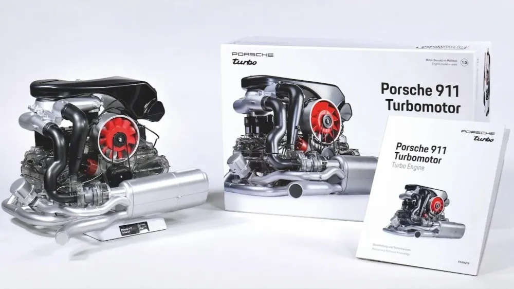 Двигатель Porsche 911 Turbo превратился в домашний конструктор