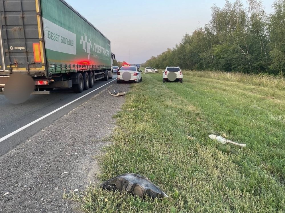 Выехала на встречную полосу в автомобиль с семьёй