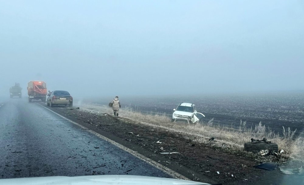 Туман, видимость плохая, но все торопятся