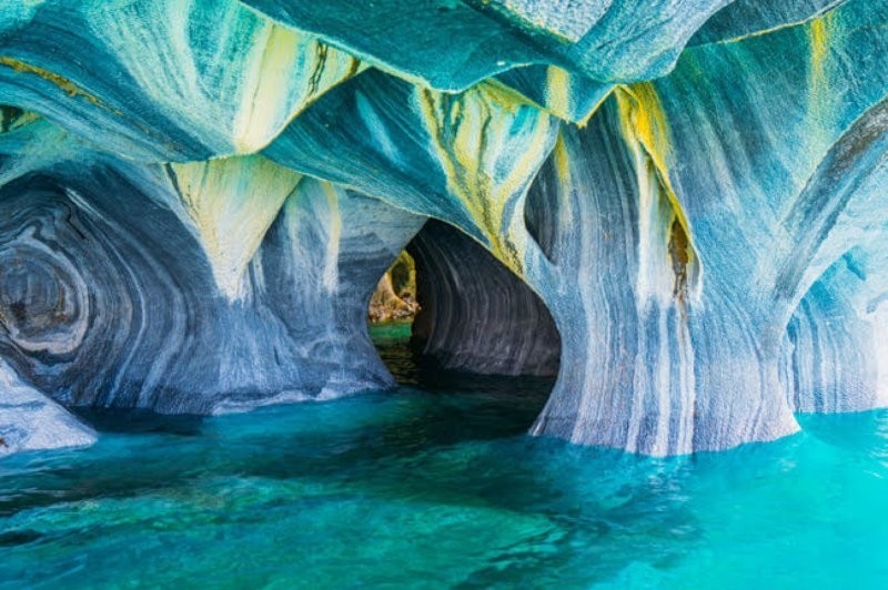14. Цветные мраморные пещеры, Патагония, Чили