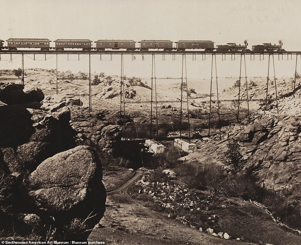 8. Знаменитый мост Дейл-Крик, которого уже не существует. Вайоминг, 1885 год