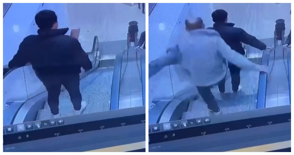 Мужчина столкнул девушку в метро. Девушка на эскалаторе. Эскалатор зажевал человека. Мужчину зажевал эскалатор.