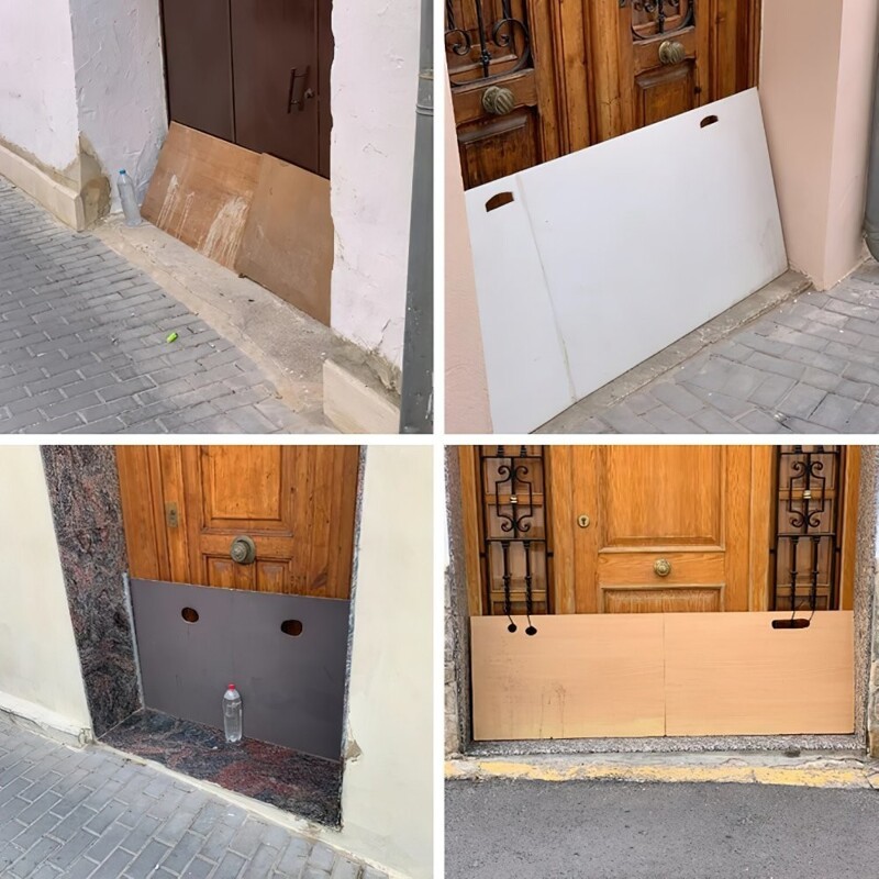 15. «Что это за деревянные/пластиковые панели перед дверями? Увидели в маленьком городке в Испании»