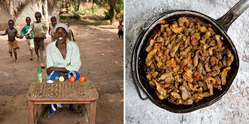 15. Регина, 53 года, Малави: Финкубала («Гусеница в томатном соусе»)