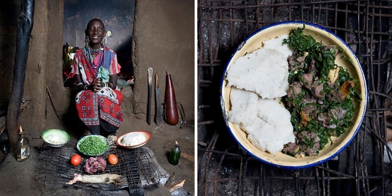 8. Нормита, 65 лет, Кения: Мбога и Оргали (полента из белой кукурузы с овощами и козой)