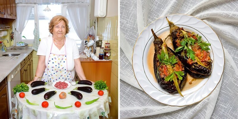 6. Айтен, 76 лет, Турция: Карниярик (баклажаны, фаршированные мясом и овощами)
