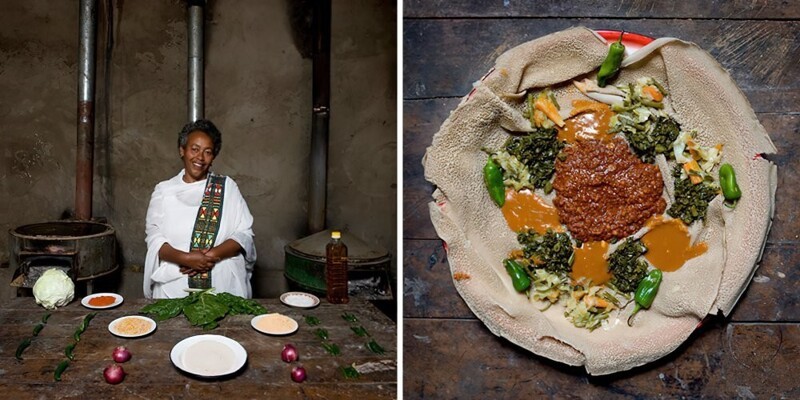 1. Бисрат, 60 лет, Эфиопия: Ынджера с карри и овощами