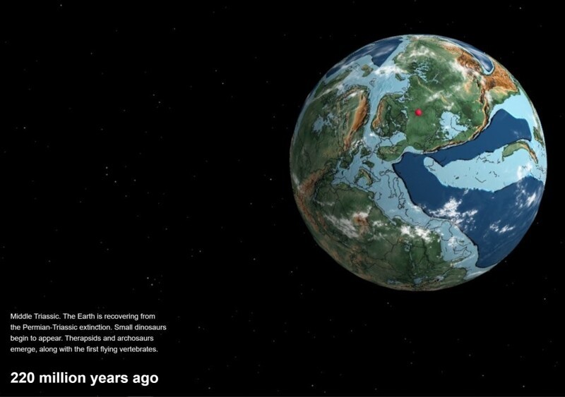 Где была Россия 750 миллионов лет назад? Покажет интерактивная карта от инженера Google