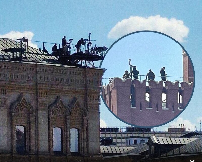 Дополнительную безопасность парада Победы в Москве обеспечивали снайперы на крышах