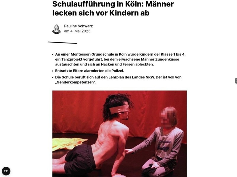 Руководство начальной школы в Германии "протестировало" на малышах стриптиз-шоу трансвеститов