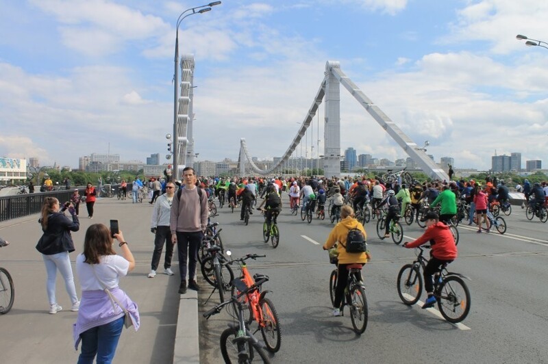 Московский весенний велофестиваль 2023 года. Прогулка по Садовому кольцу