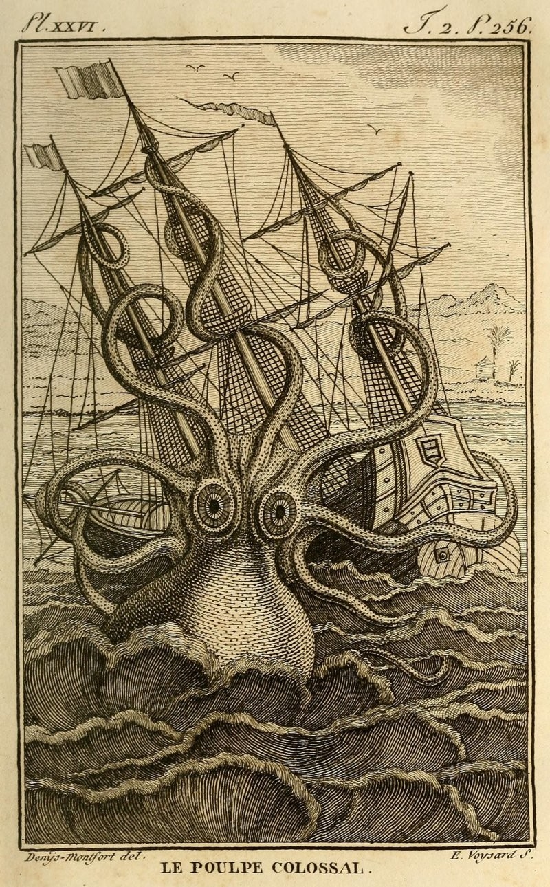 Великий и ужасный монстр из глубин. Кракен — легенда северных морей