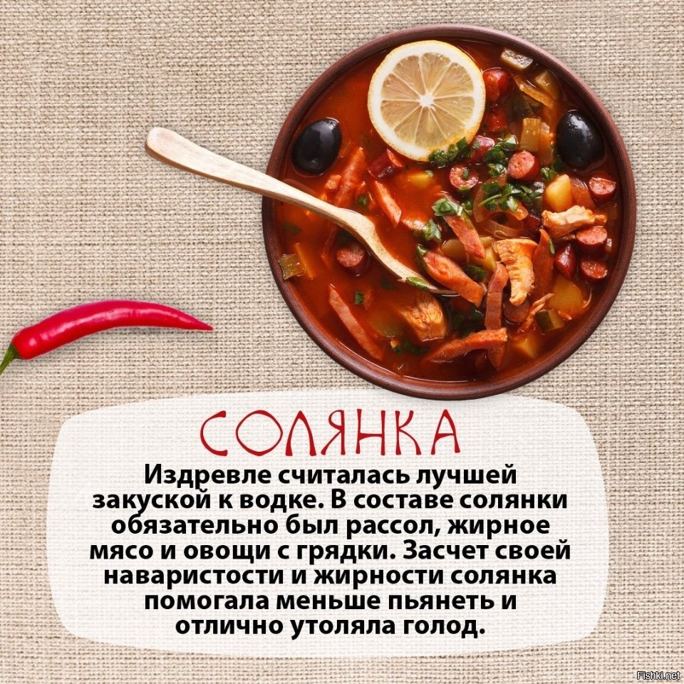 Солянка список