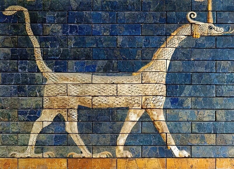 15. Дракон ворот Иштар, около 570 г. до н. э., Вавилон