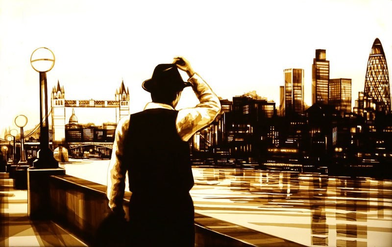 Макс Зорн и его удивительные картины, сделанные из простого коричневого скотча