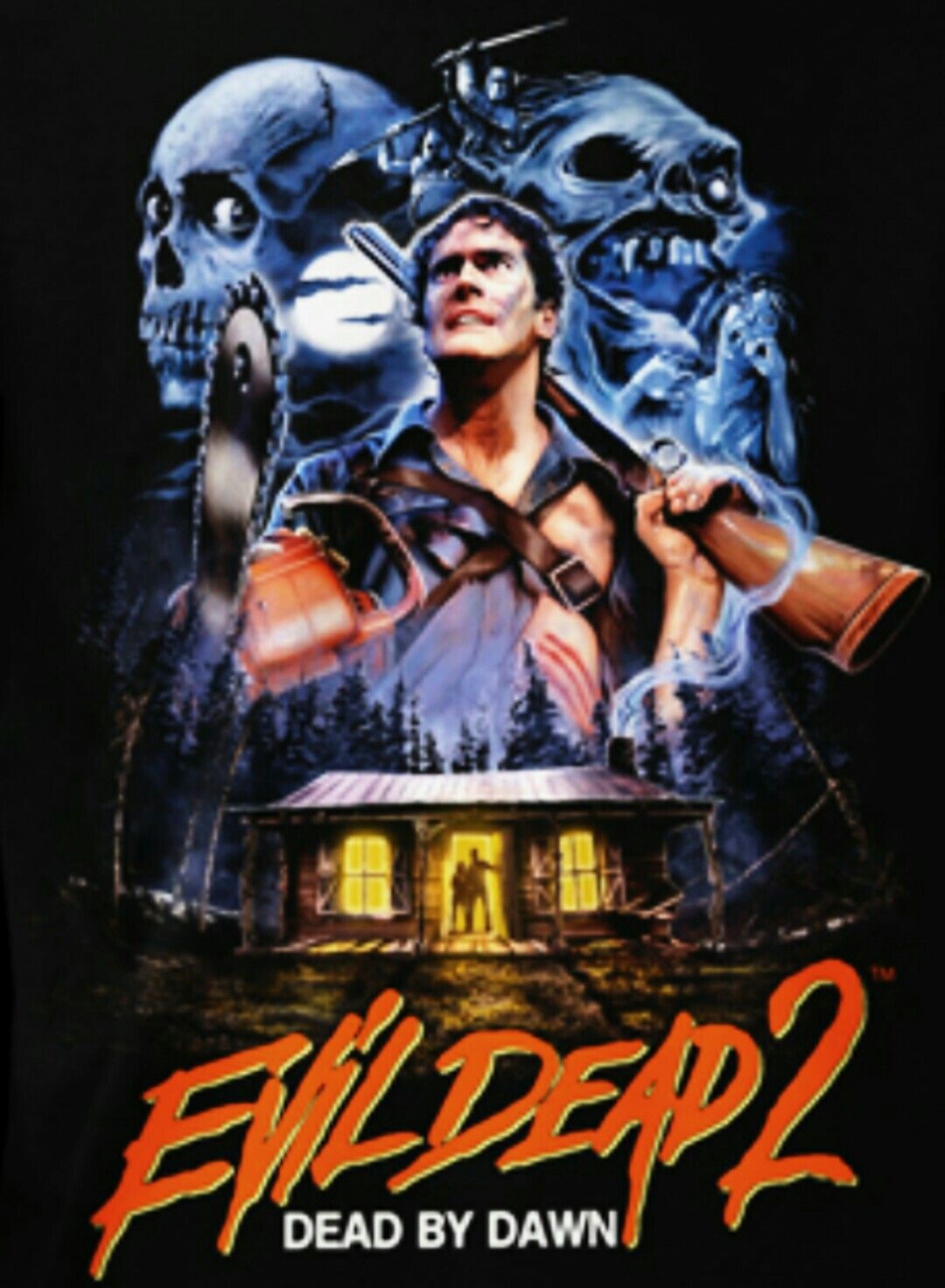 Старые ужасов 1980 2000. Зловещие мертвецы 2 (1987) Постер.