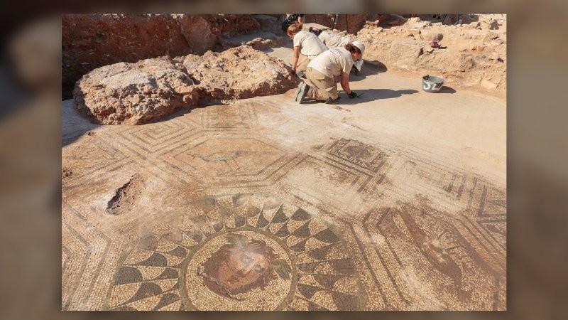 В Испании нашли мозаику римской эпохи с изображением Медузы Горгоны