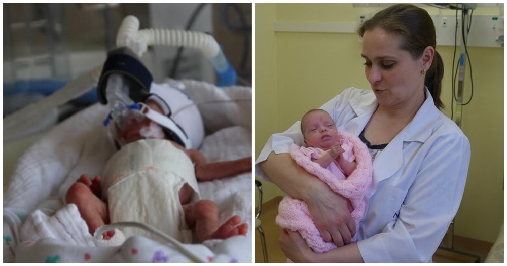 Самый маленький спасённый младенец в России