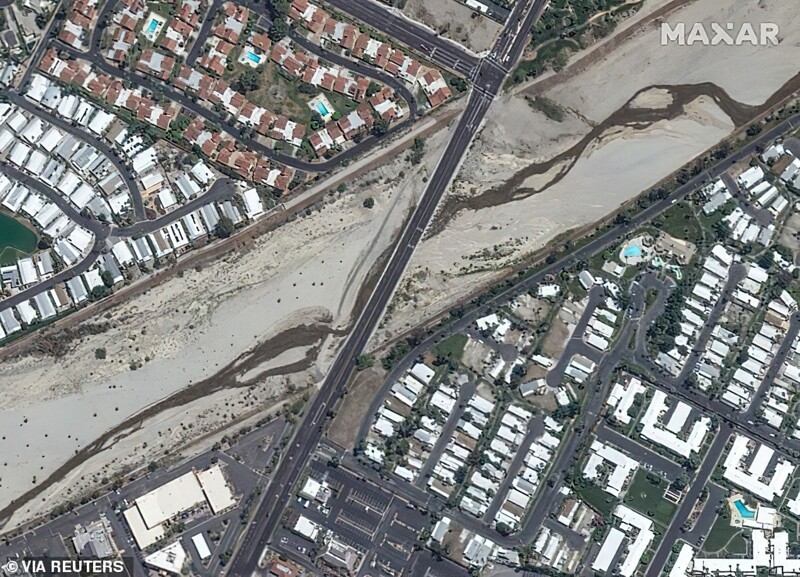 Кафедрал-Сити, Калифорния: наводнение привело к огромным оползням и хаосу на дорогах