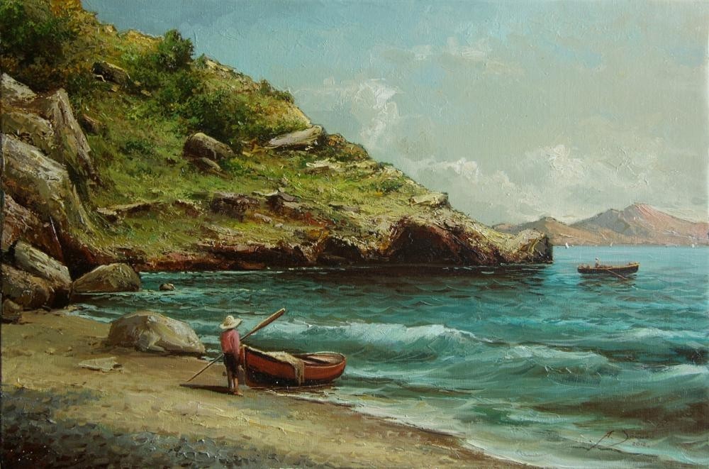 Неведомые моря. Художник Сорин море лодки. Сорин художник картины море.