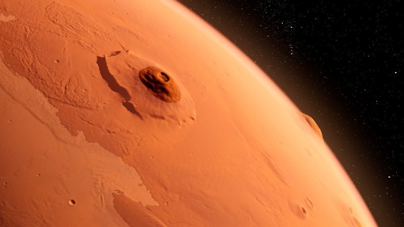 1. Вулкан Олимп на Марсе - высочайшая гора во всей Солнечной системе