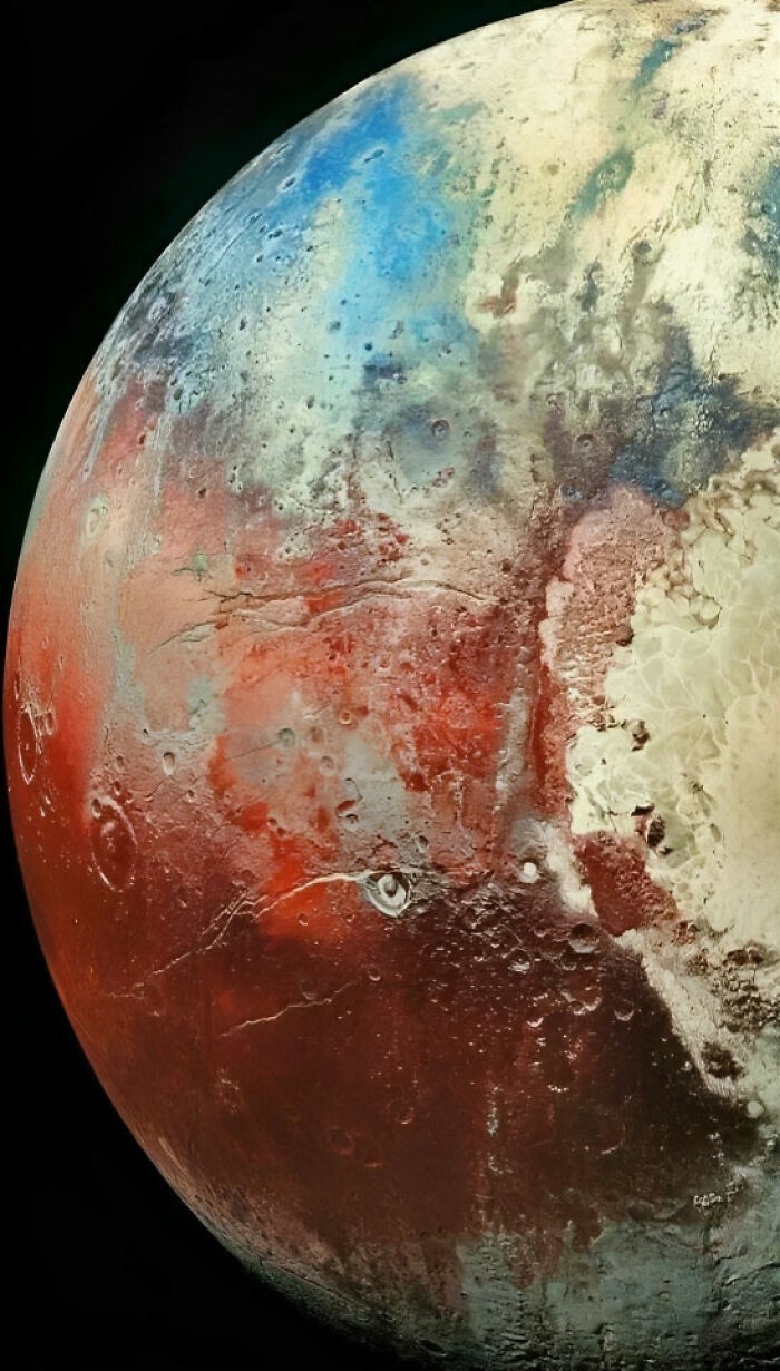 12. Одно из самых подробных изображений Плутона