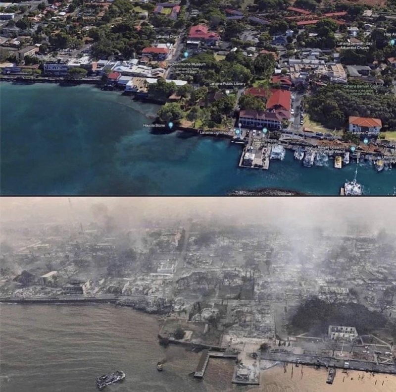 17. Остров Мауи после пожаров