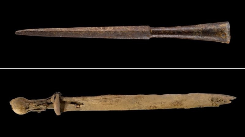Четыре древнеримских меча были обнаружены в высокогорной пещере над Мертвым морем