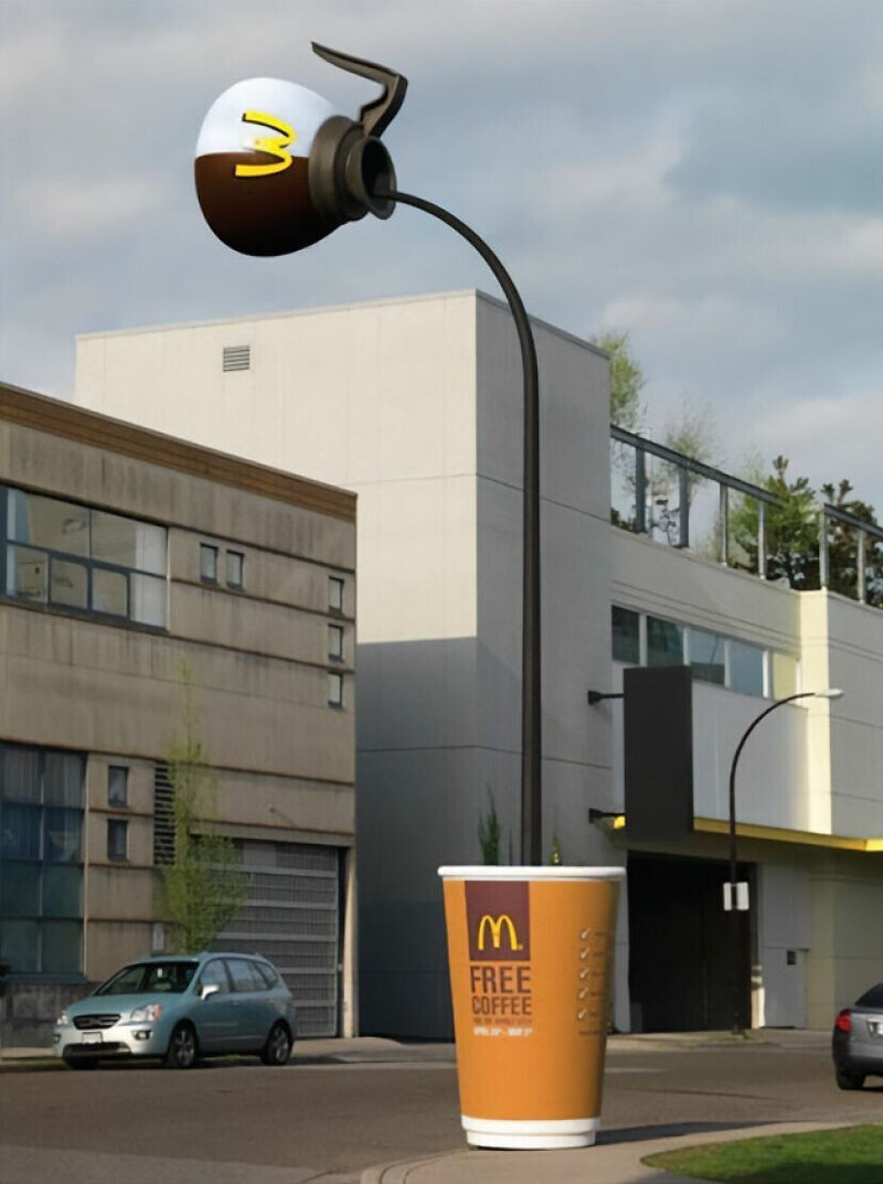 11. Реклама бесплатного кофе в «Макдоналдс»